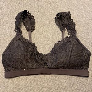 Aeropostale Bralette, Gray, Size: M